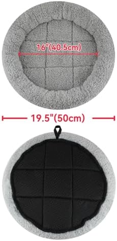 Enjoying Plush Cat Bed Mat Diameter 19.5" Round Pad - Image 2