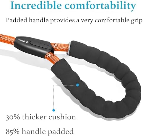 iYoShop Double Dog Leash, 360° Swivel, No Tangle, 25-150 lbs - Image 4