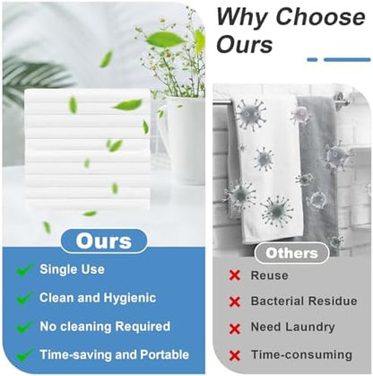 Disposable Towels 50 Count, Single-Use Cleaning Towels, Suitable - Image 6