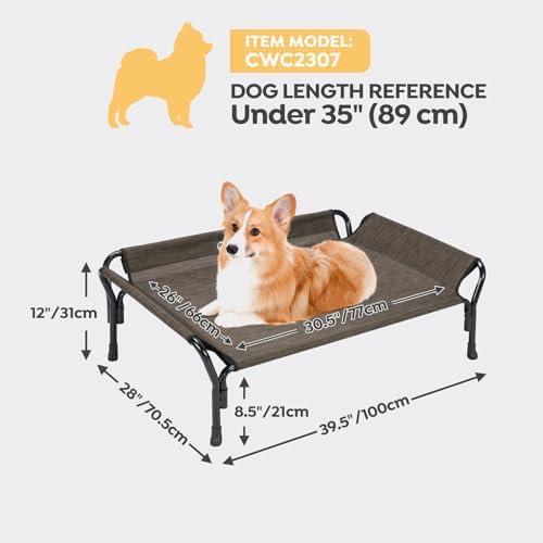 Veehoo Cooling Elevated Dog Bed, Raised Dog Cot - Image 3