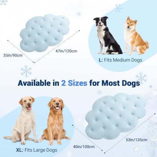 Q-Max>0.5 Dog Cooling Mat, Cloud Sky Blue - Image 4