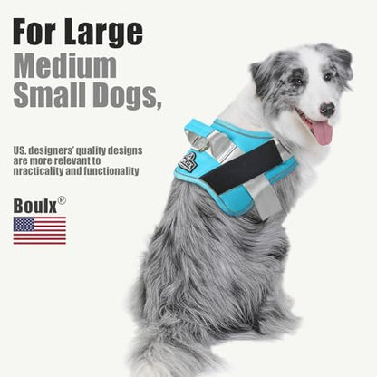 Bolux Dog Harness, No-Pull Reflective Dog Vest, Breathable Adjustable Pet - Image 5