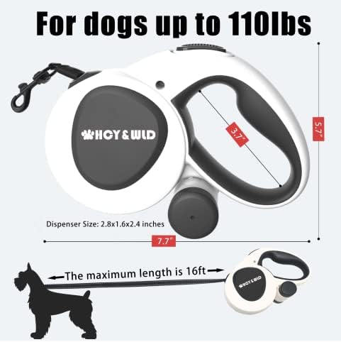 16 ft Retractable Dog Leash - Image 3