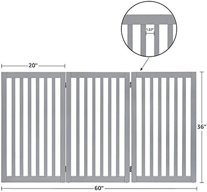 unipaws 36”H Free Standing Pet Gate - Image 4
