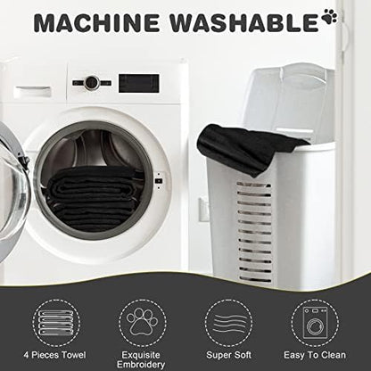 Chumia 4 Pcs Dog Towels for Drying, 30 x 50 Inch - Image 6