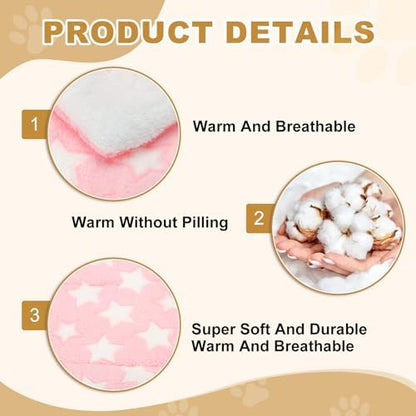 Dog Cat Bed Mat, Soft Coral Fleece Pet Cushion Pad - Image 3