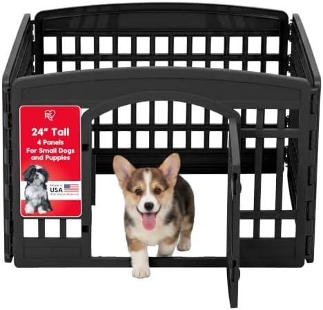 IRIS USA 4-Panel Dog Playpen, Pet Enclosure by IRISUSA