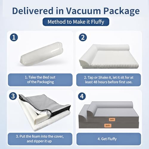 Cooling Orthopedic Dog Bed for Large Dogs, Memory Foam Pet Bed - Image 5