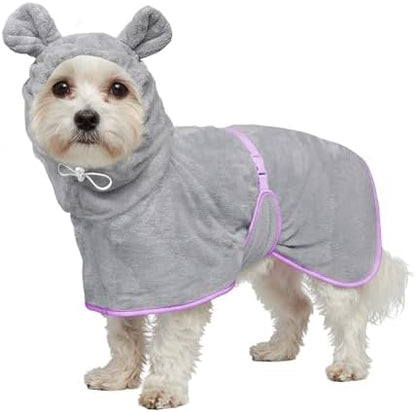 Dog Bathrobe Super Absorbent Towel Robe by HhiMyOct