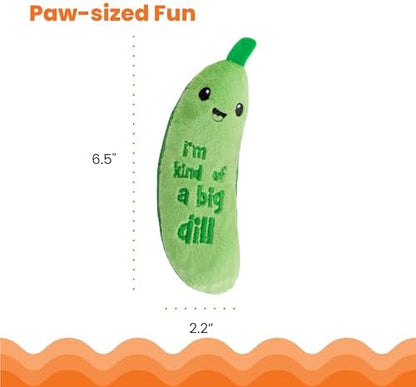 Catstages Crunchy Pickle Kicker Chew Cat Toy, Catnip & Dental Mesh - Image 6