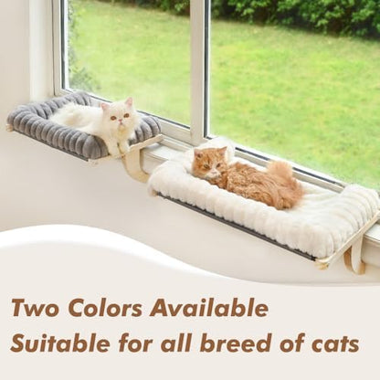 Cloud-Soft Cat Window Sill Perch, Zipper Design Cushion Pet Bed - Image 5