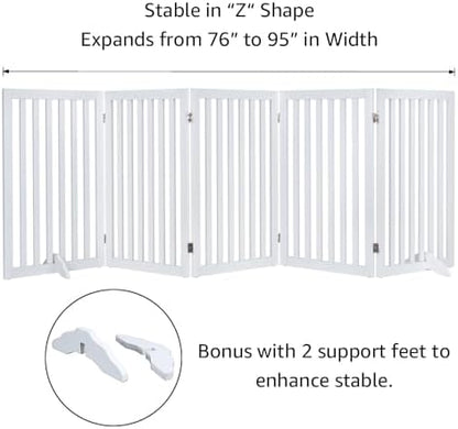 unipaws 36”H Free Standing Pet Gate - Image 4