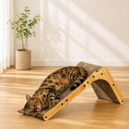 Cat Scratcher, 26.8 Inch L Shape Cat Scratch Pad Wall Mounted - Image 2