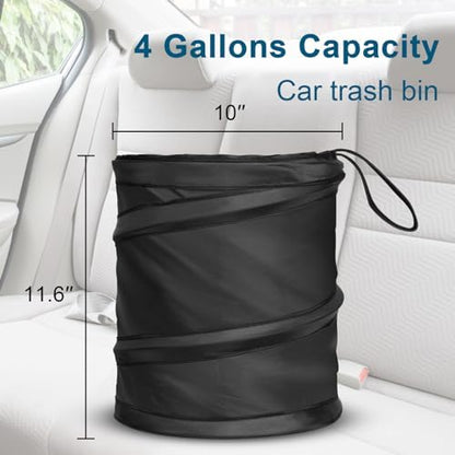 Car Trash Can, 4 Gallons Garbage Can, Collapsible Pop-Up Trash Bin - Image 3