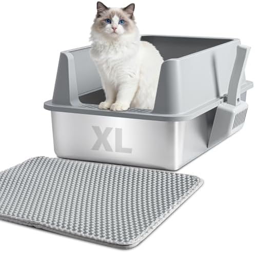 XL Stainless Steel Litter Box by Nyutu