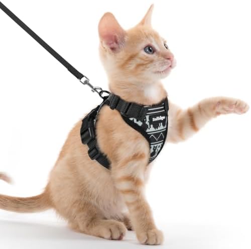 rabbitgoo Cat Harness and Leash Set, Escape Proof Vest, Pixel Tabby by rabbitgoo