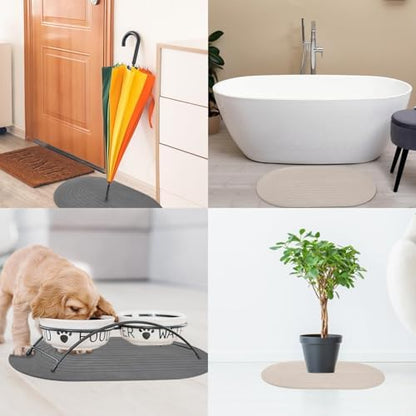 Elfcool Stone Bath Mat Diatomaceous Earth Shower Mat Non Slip Quick Dry Bath - Image 6