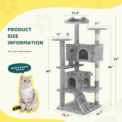 DUMOS 54 Inch Cat Tree Tower - Image 6