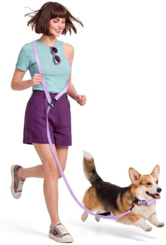 Hands Free Dog Leash, 8.2ft Multifunctional Crossbody Rope by HeelayHappyEveryDay