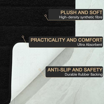 AROGAN Luxury Long Bathroom Runner Rugs 24x72 Inch Bath Rug Non Slip - Image 7