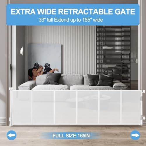 Veraste 165" Reinforced Retractable Baby Gate - Image 2