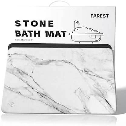 Stone Bath Mat Diatomaceous Earth Shower Mat by Farest