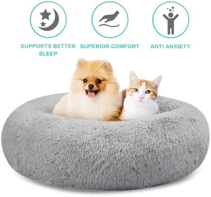 SAVFOX 36 inches Calming Donut Dog Bed - Image 4