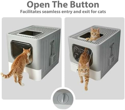 PAWISE Stainless Steel Cat Litter Box - Image 3