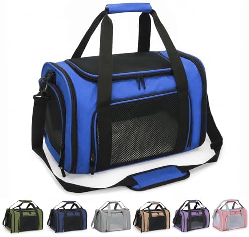 Pet Carrier for Cats and Dogs Up to 15 lb, Sapphire Blue by Unknown