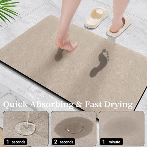 Bathroom Mat Rugs Sets 2 Piece Stone Bath Mats - Image 3