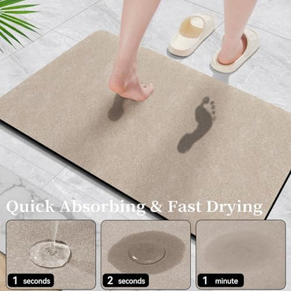 Bathroom Mat Rugs Sets 2 Piece Stone Bath Mats - Image 3