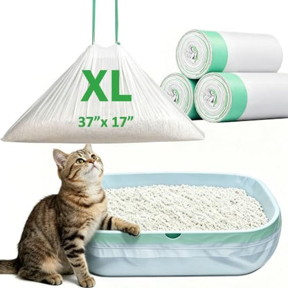 45 Count XL Cat Litter Box Liners by Unknown
