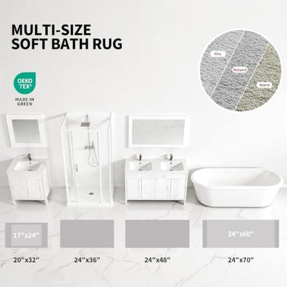ILANGO Bathroom Rugs 70" × 24", Extra Soft Absorbent Microfiber Bath Rugs - Image 4