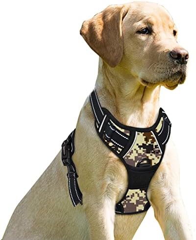 BARKBAY Dog Harness No Pull for Medium Sized Dog Front Back Clips, Dog Vest by BARKBAY