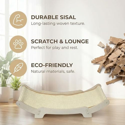 Sisal Cat Scratcher Bed for Indoor Cats Hammock for Scratching Pad Cat Chair - Image 5