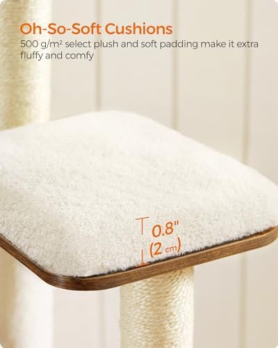 Feandrea Cat Tree, 64.6-Inch Multi-Level Tower - Image 6