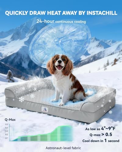 Cooling Dog Bed with PCM, Instant Chill Pet Sofa - Image 2