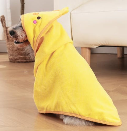 Dog Hooded Bathrobe Towel Fast Drying Absorbent Bath Warm Blanket - Image 6