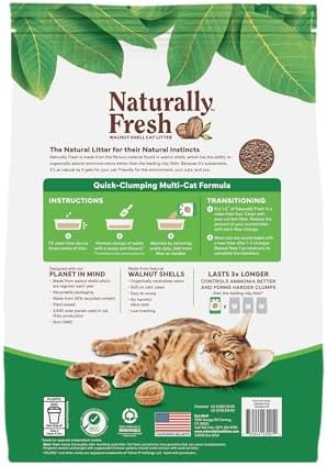 Naturally Fresh Cat Litter Made from Walnut Shells, Quick-Clumping, Easy - Image 5