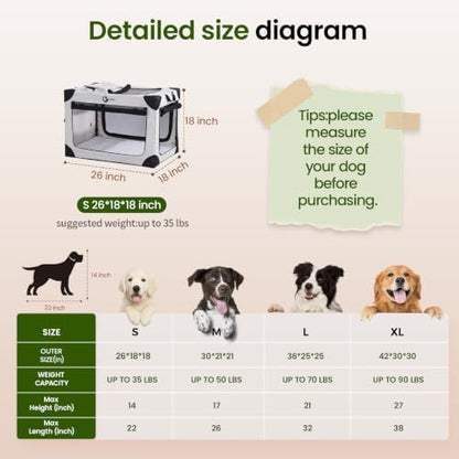 Portable Collapsible Soft Dog Crate - Image 3