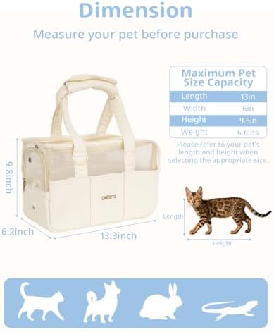 ONECUTE Dog Purse Carrier for Small Dogs Rabbit cat - Image 2