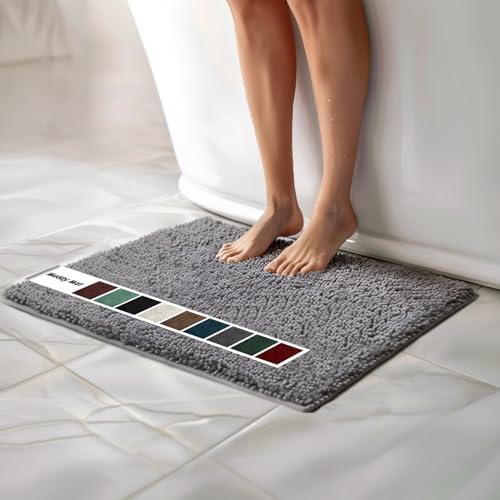 Muddy Mat Chenille Bathroom Rugs Quick Dry Microfiber Mats Non Slip Washable by MuddyMat%C2%AE