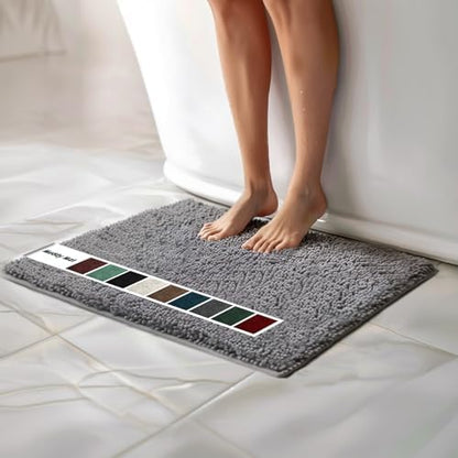 Muddy Mat Chenille Bathroom Rugs Quick Dry Microfiber Mats Non Slip Washable by MuddyMat%C2%AE