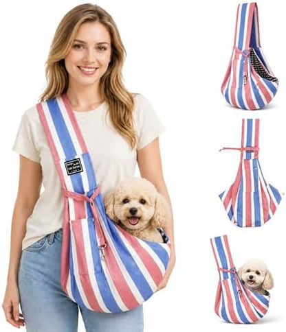Small Pet Sling Carrier Breathable Texture by GenJuw