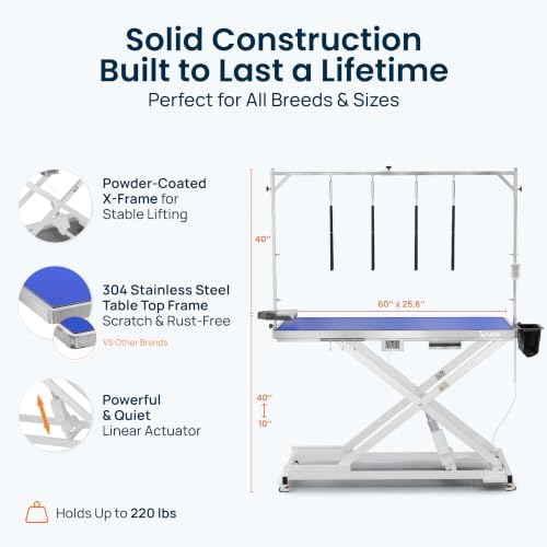 KANIS Professional Electric Dog Grooming Table - Image 4