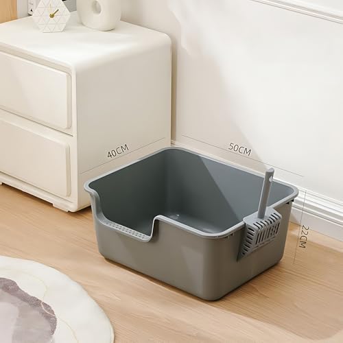 Extra Large Cat Litter Box – High-Sided Plastic Litter Box - Image 6