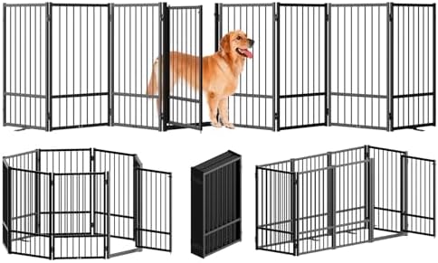 SNUOWU Full Metal Freestanding Dog Gate by SNUOWU