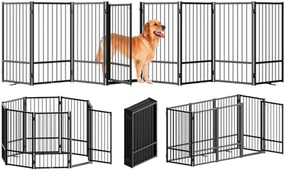 SNUOWU Full Metal Freestanding Dog Gate by SNUOWU