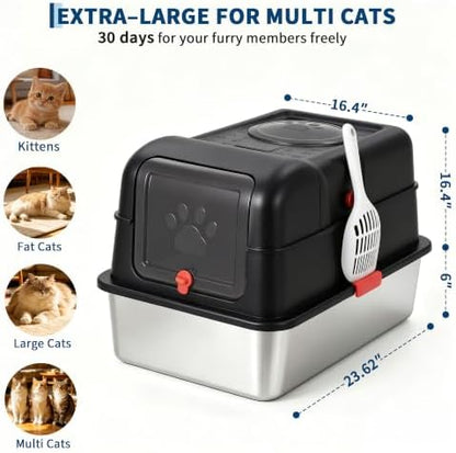 Fully Enclosed Dog Proof Litter Box - Image 2