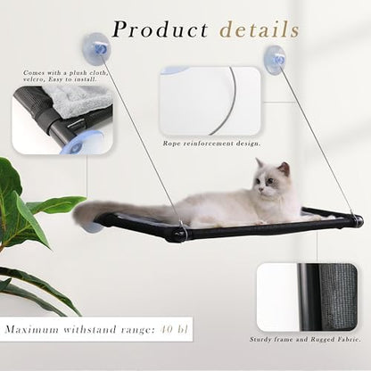 2 Pack Cat Hammock for Window Wall - Image 3